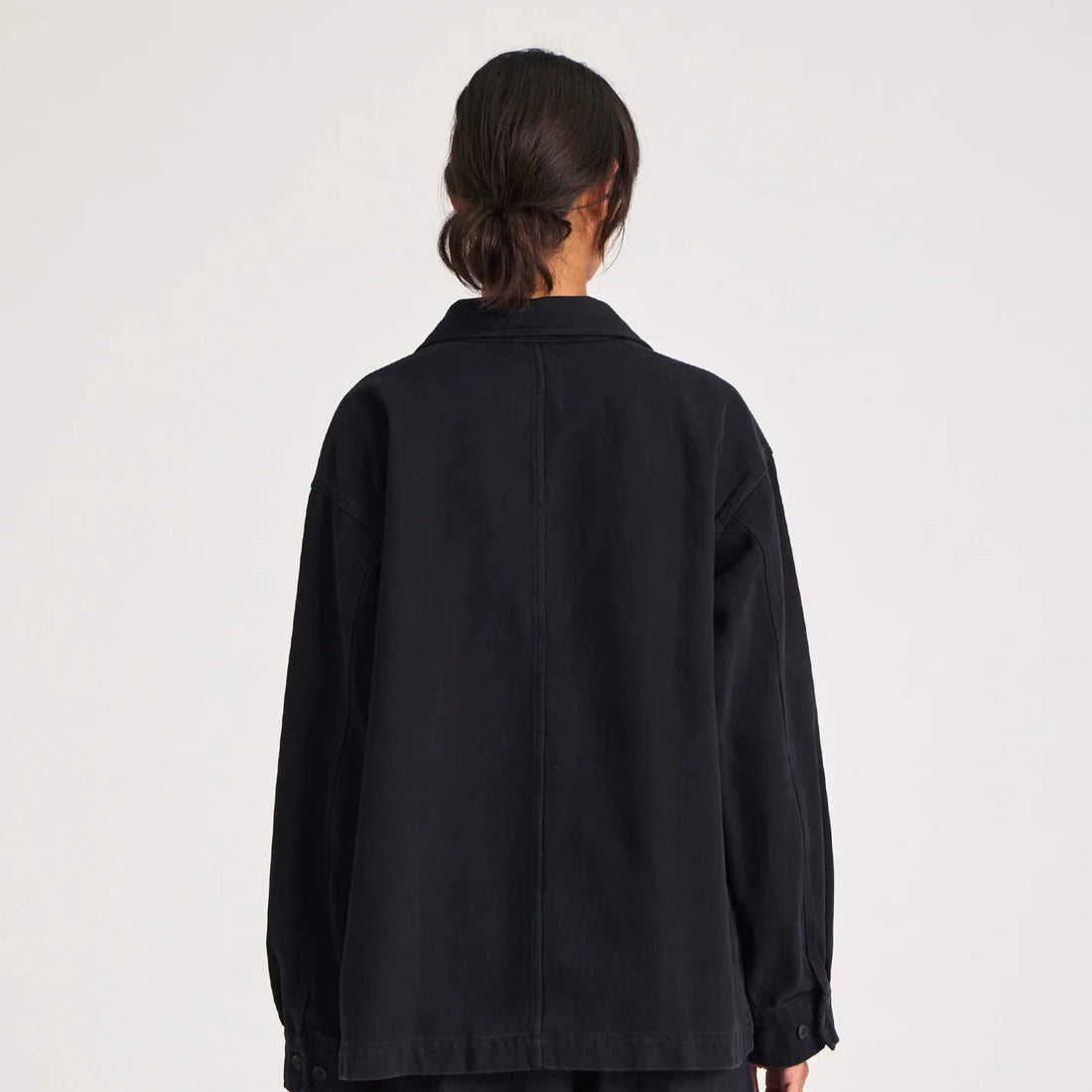 Ellie Work Wear Jakke - Øko Bomuld - Black