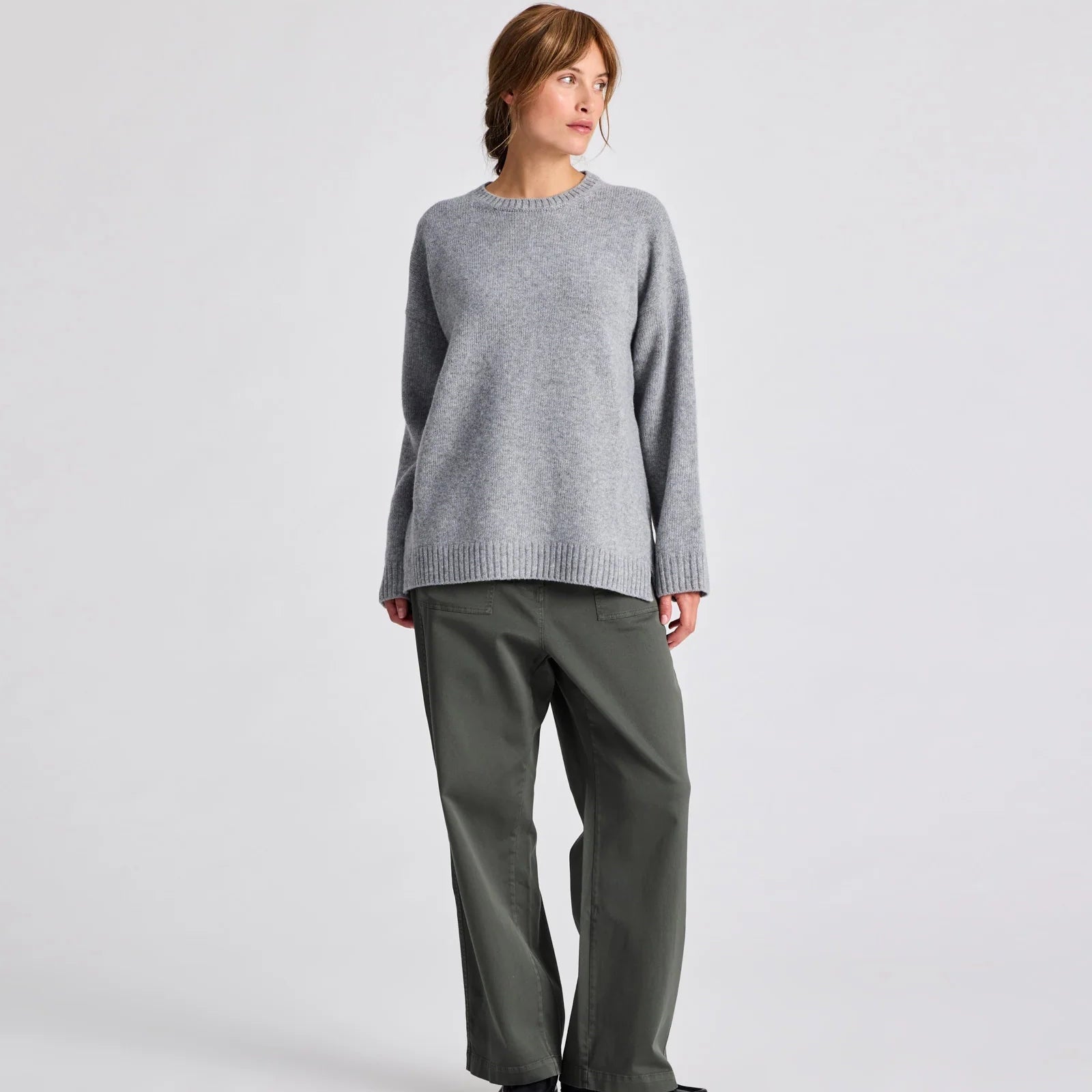 Emely Strik - 100% Lambswool - Grey Melange