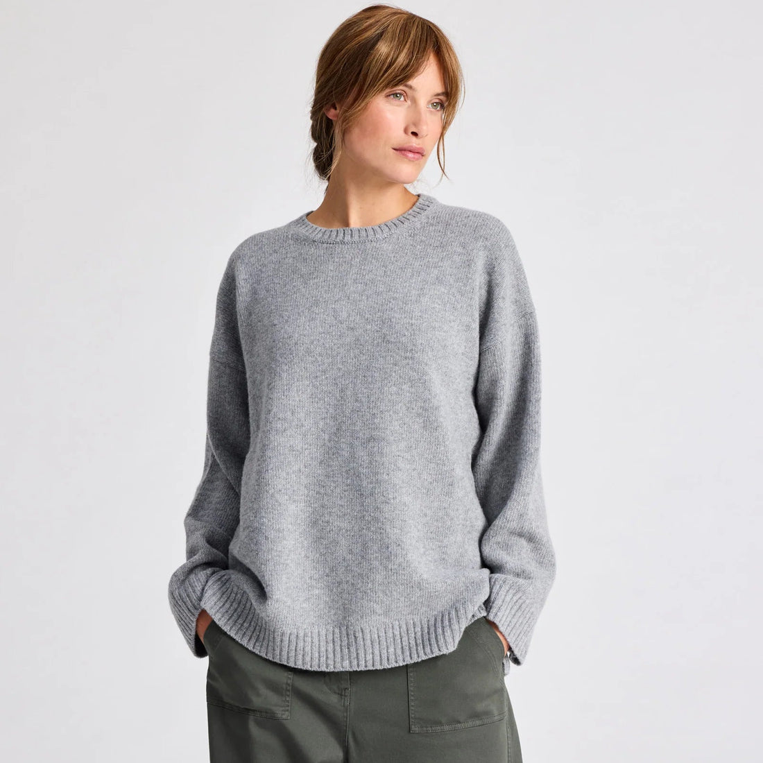 Emely Strik - 100% Lambswool - Grey Melange