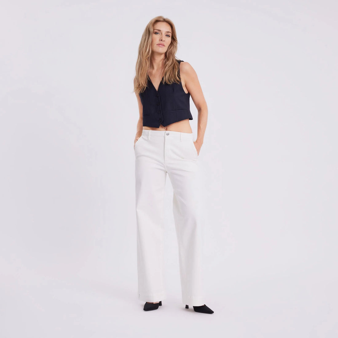 EricaFV Bukser - Eggshell