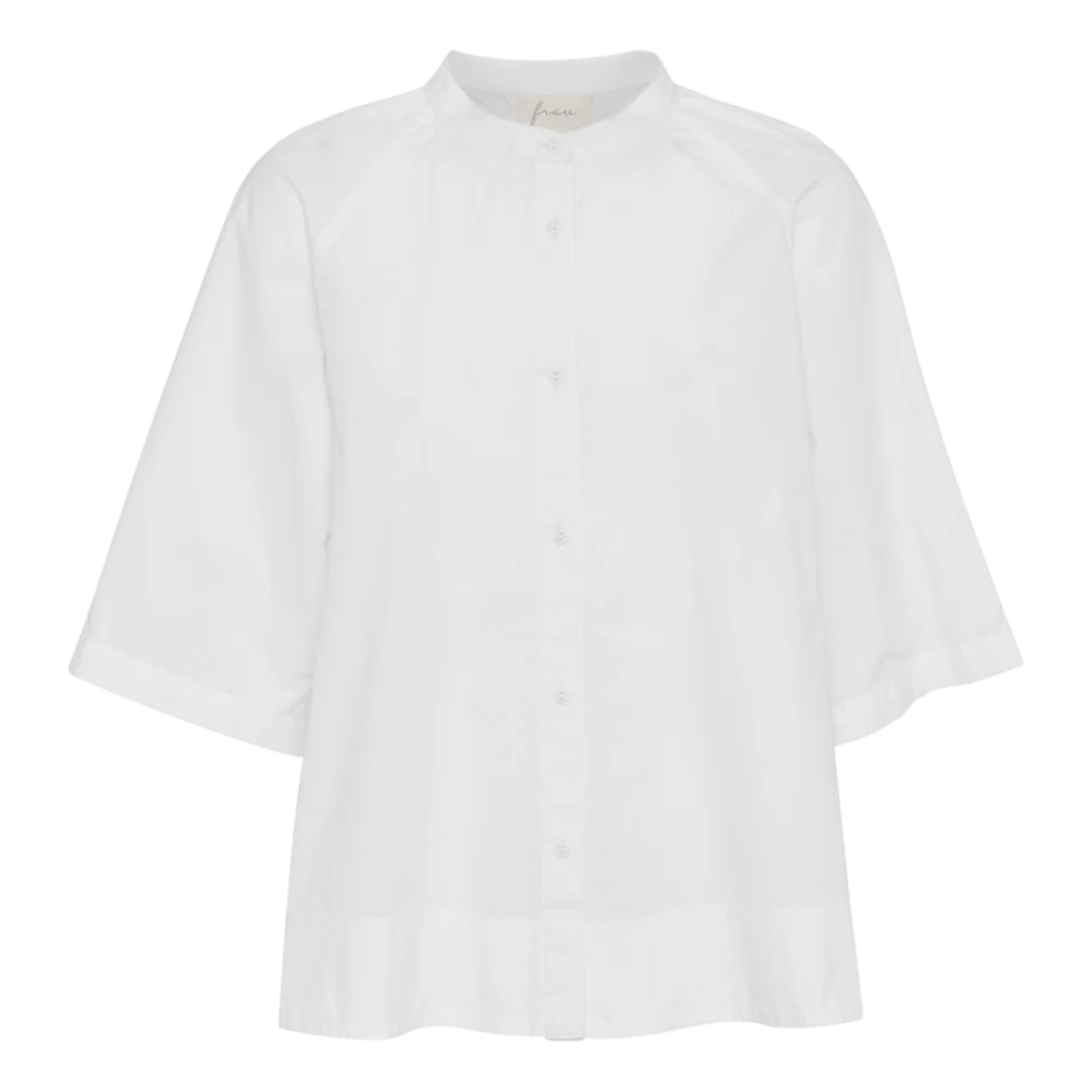 Hvid kortærmet skjorte fra FRAU