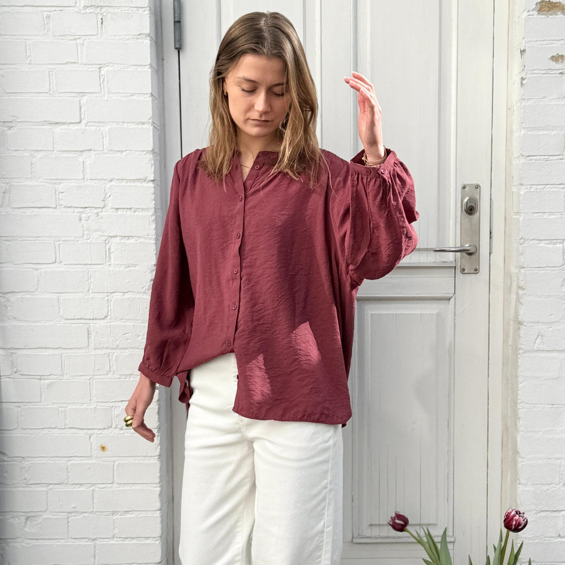 Bari Skjorte - Viskose - Rose Brown