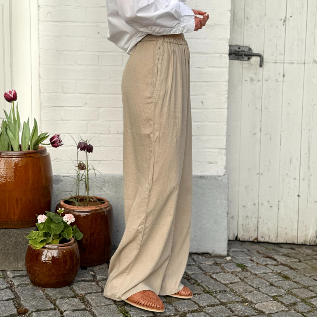 Cayenne Bukser - Hør - Pure Cashmere