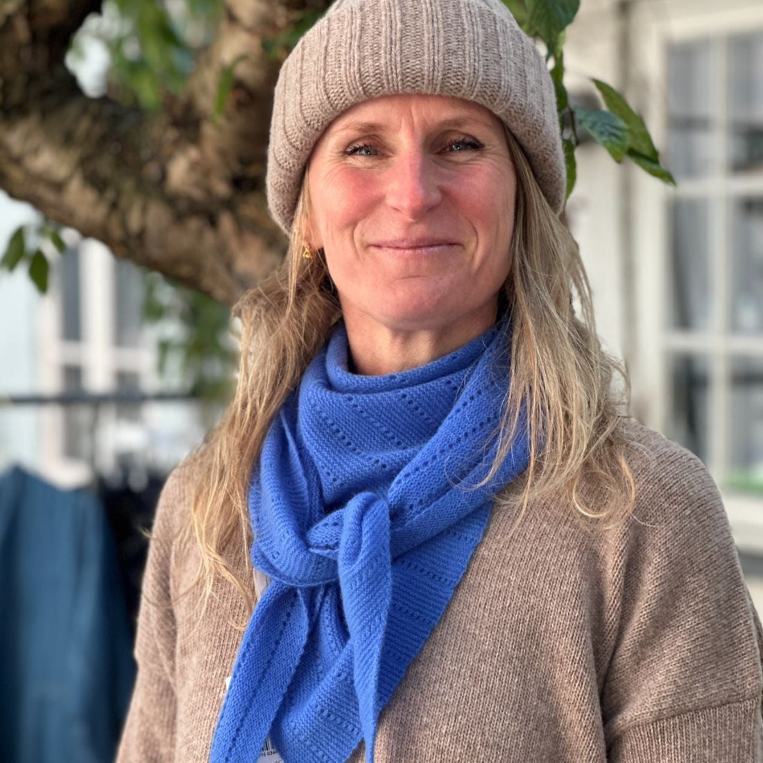 Doha Tørklæde - Cashmere - Forget Me Not