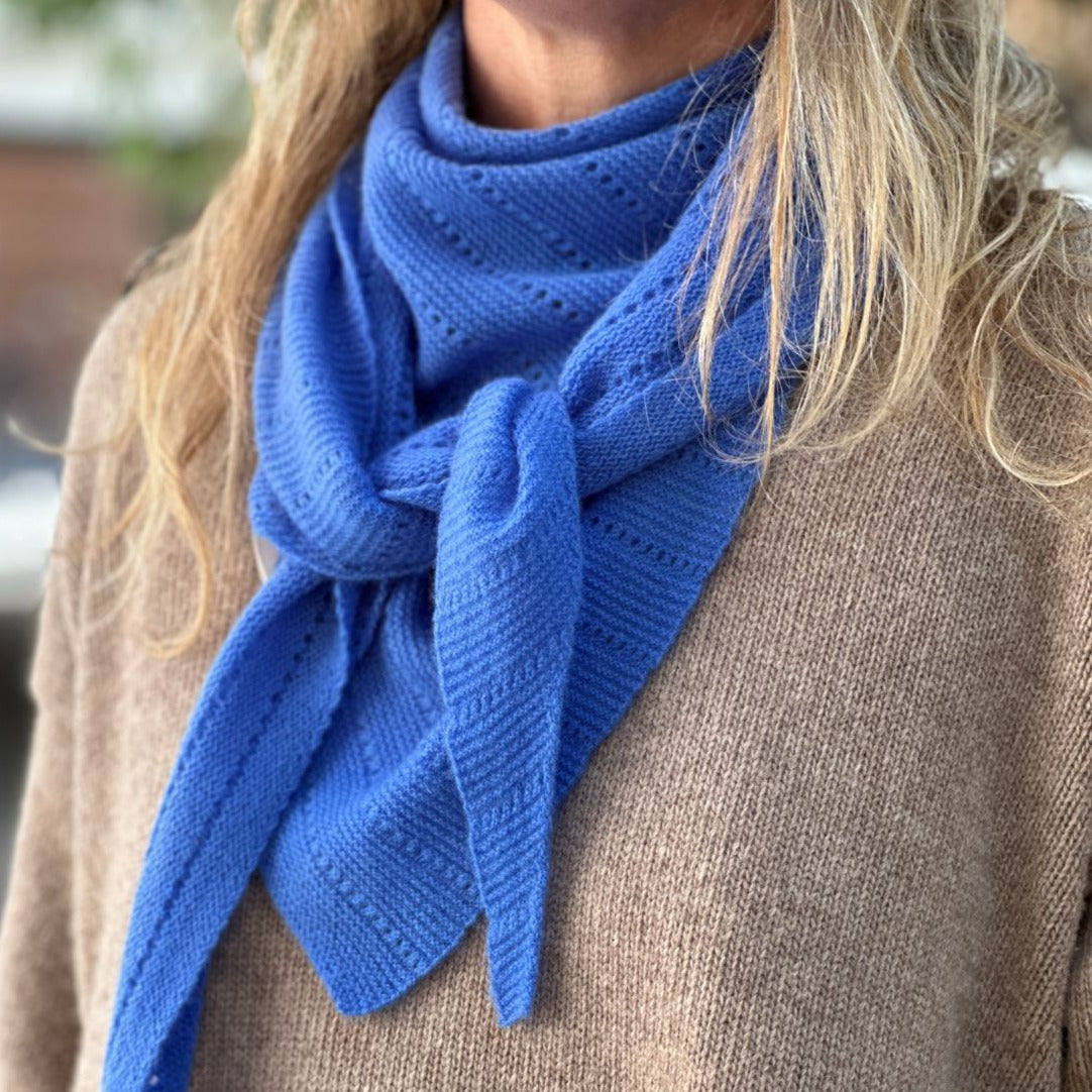 Doha Tørklæde - Cashmere - Forget Me Not