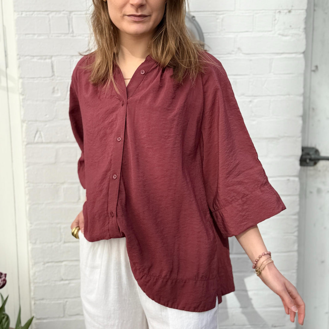 Dubai Skjorte - Viskose - Rose Brown