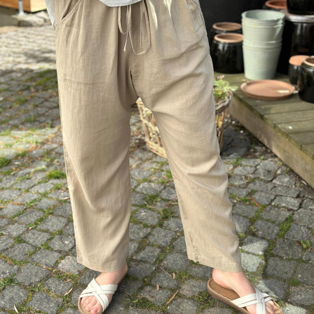 Milano Bukser - Hør - Pure Cashmere