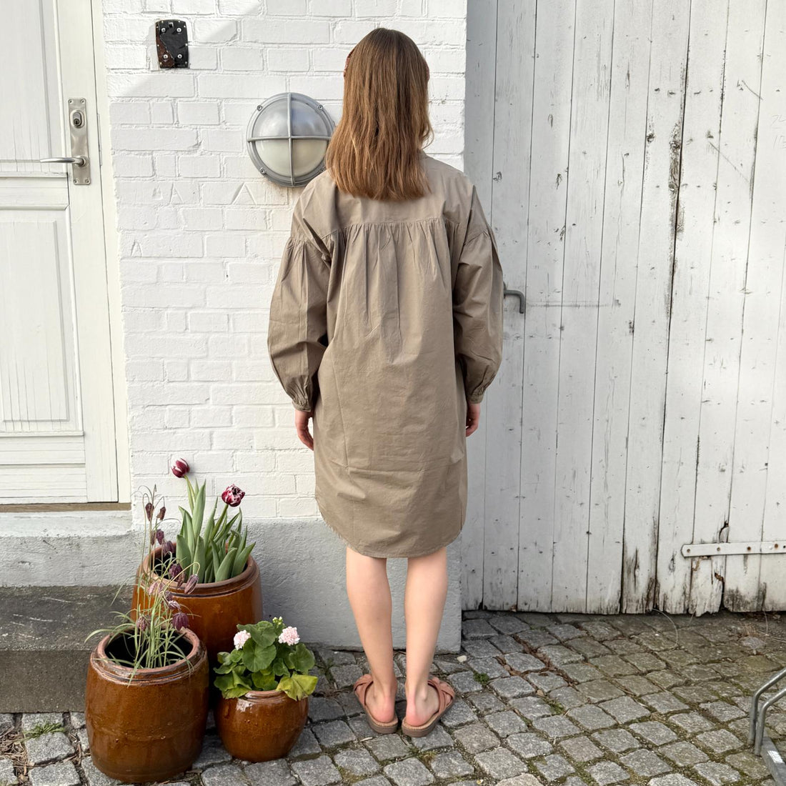 Paris Skjortekjole - Øko Bomuld - Fallen Rock