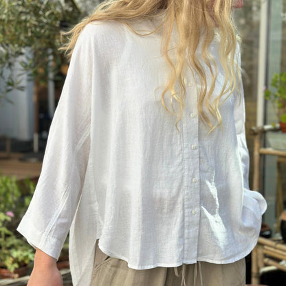 Seoul Skjorte - Hør - Bright White