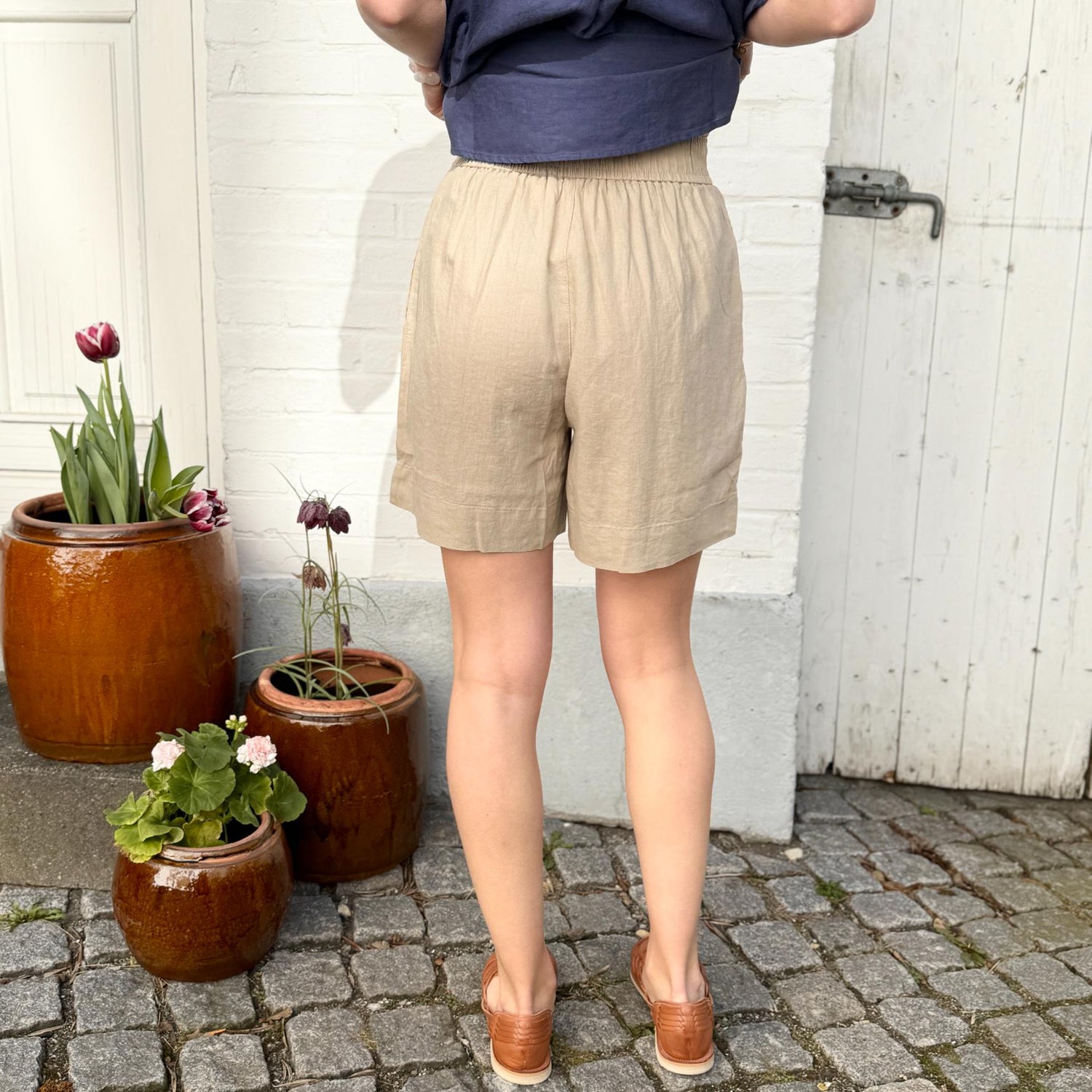 Sydney Shorts - Hør - Pure Cashmere