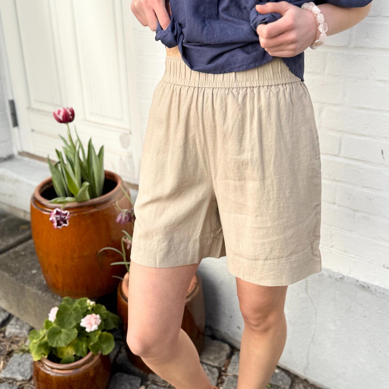 Sydney Shorts - Hør - Pure Cashmere
