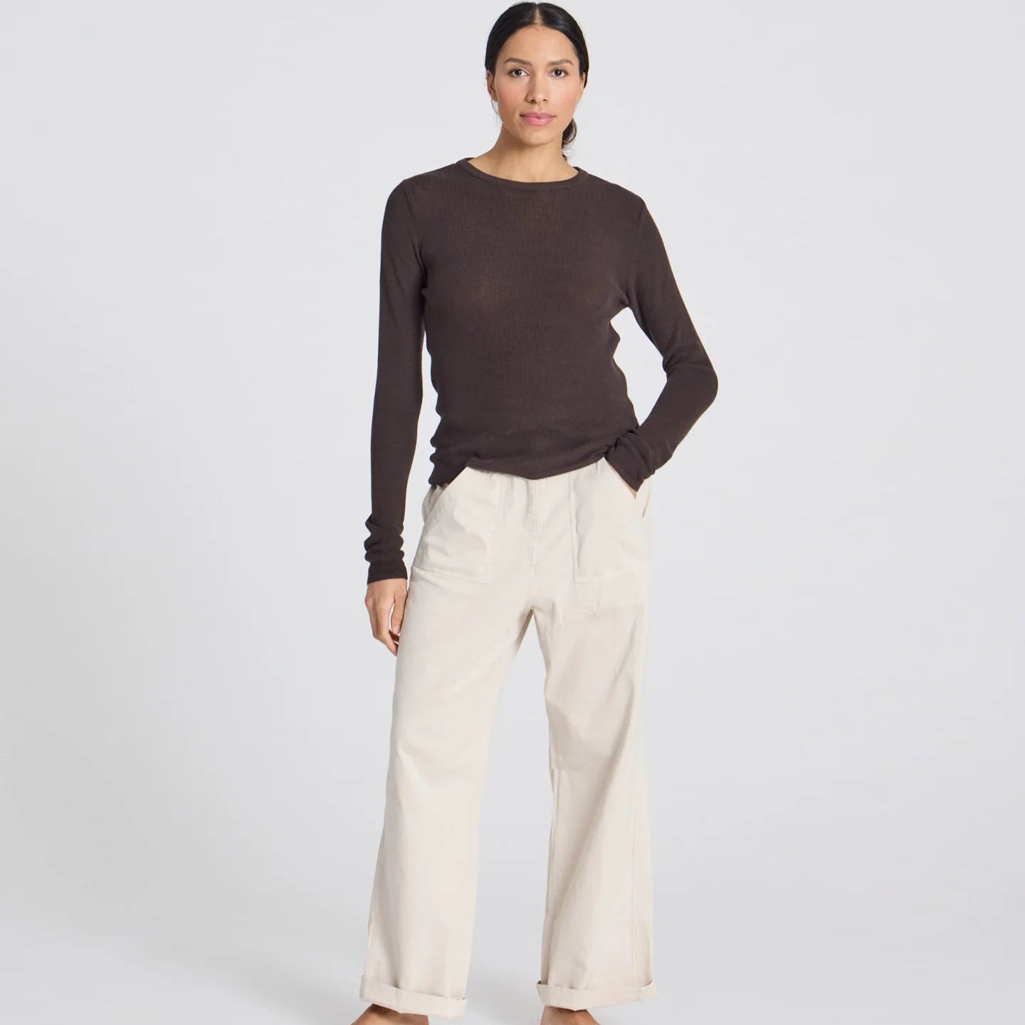 Freja Knit - Øko Bomuld - Mulch
