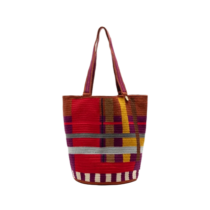 Tote Bag - MILA - Red &amp; Purple 