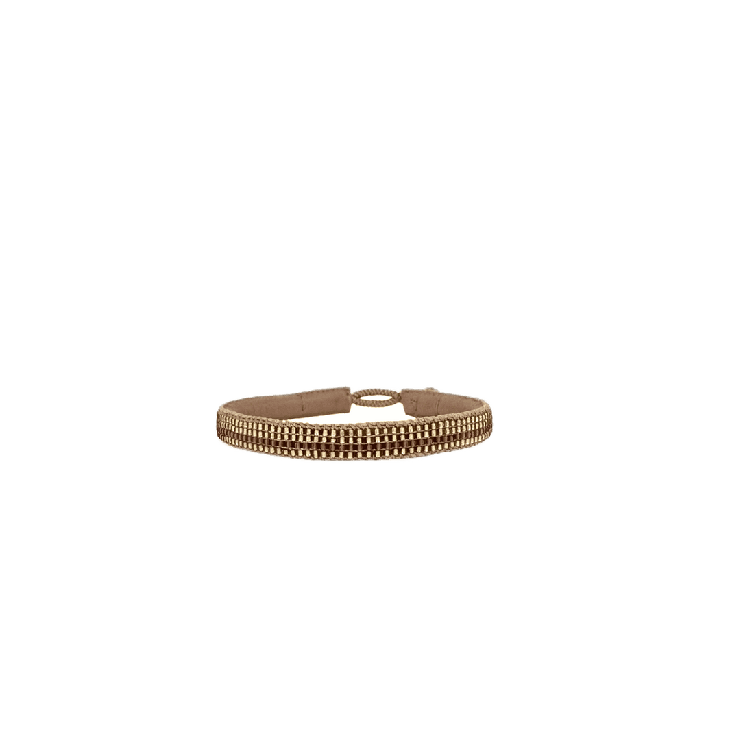 Gold Stripe Perlearmbånd - Bronze (GF06)