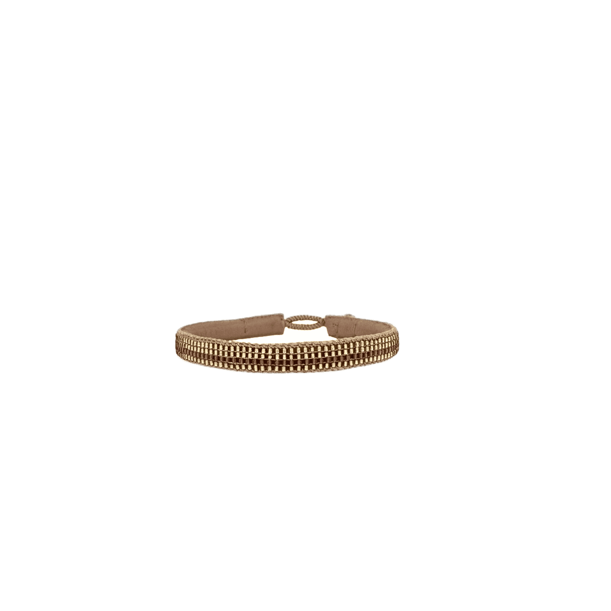 Gold Stripe Perlearmbånd - Bronze (GF06)