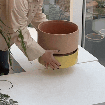 The Hoff Pot - Urtepotte - Raw Grey