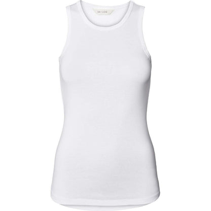 Alberte 1x1 Rib Top - Øko Bomuld - White