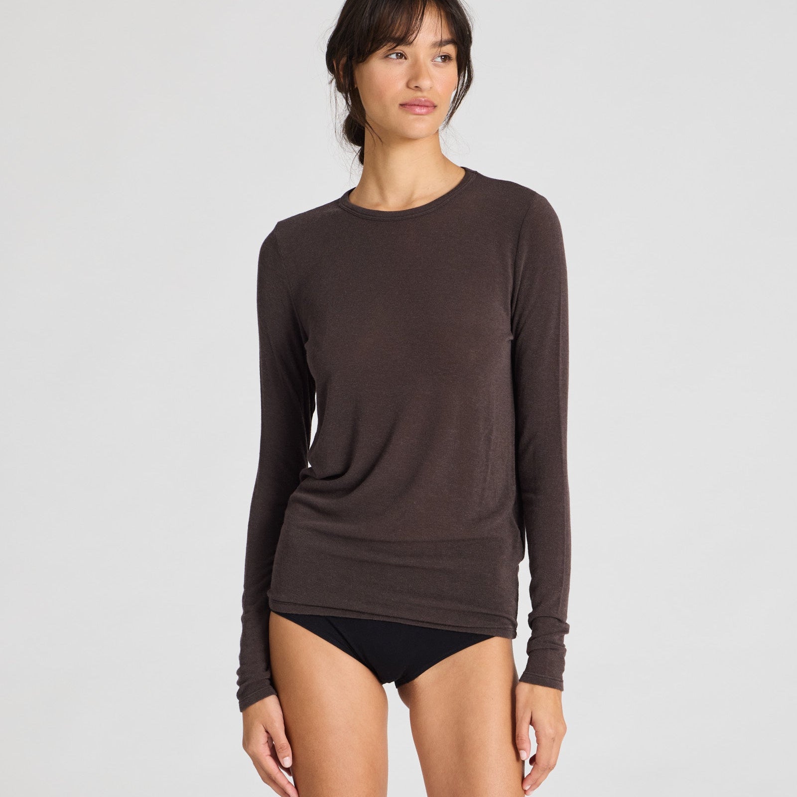 Thyra Bluse - Viskose/Uld - Mulch