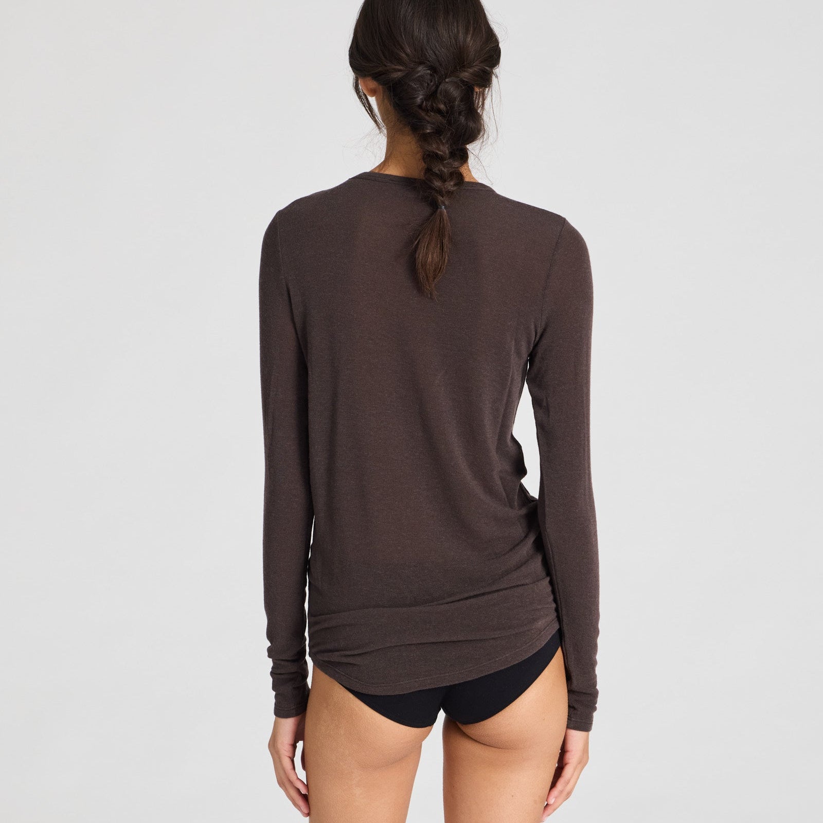 Thyra Bluse - Viskose/Uld - Mulch