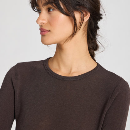 Thyra Bluse - Viskose/Uld - Mulch