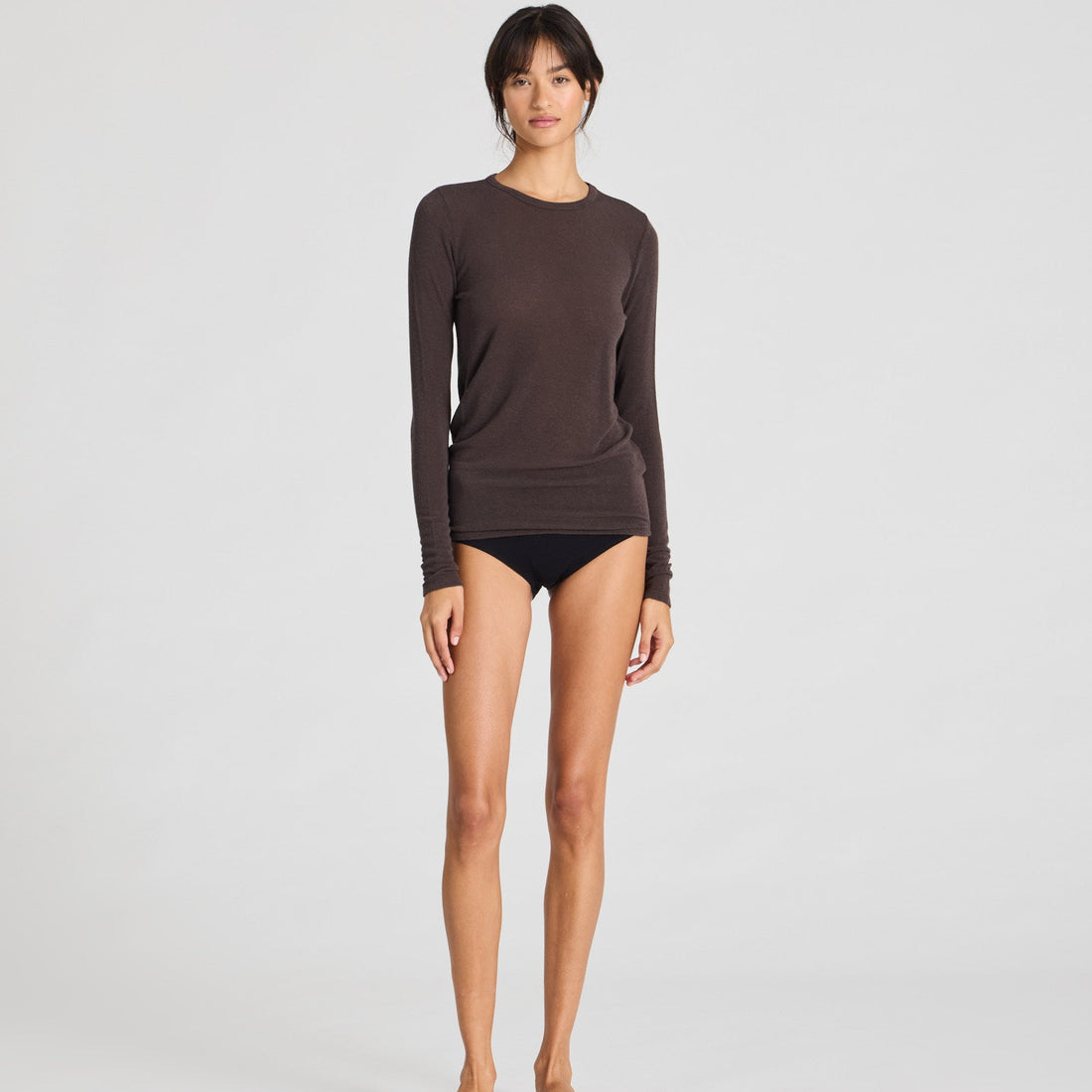 Thyra Bluse - Viskose/Uld - Mulch