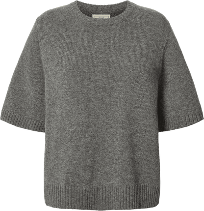 Tulle Jumper - 100% Lambswool - Grafiti Grey Melange