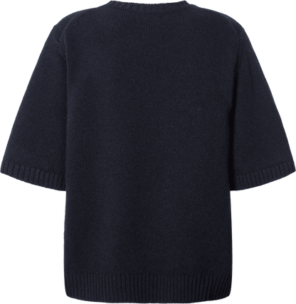Tulle Jumper - 100% Lambswool - Midnight Blue