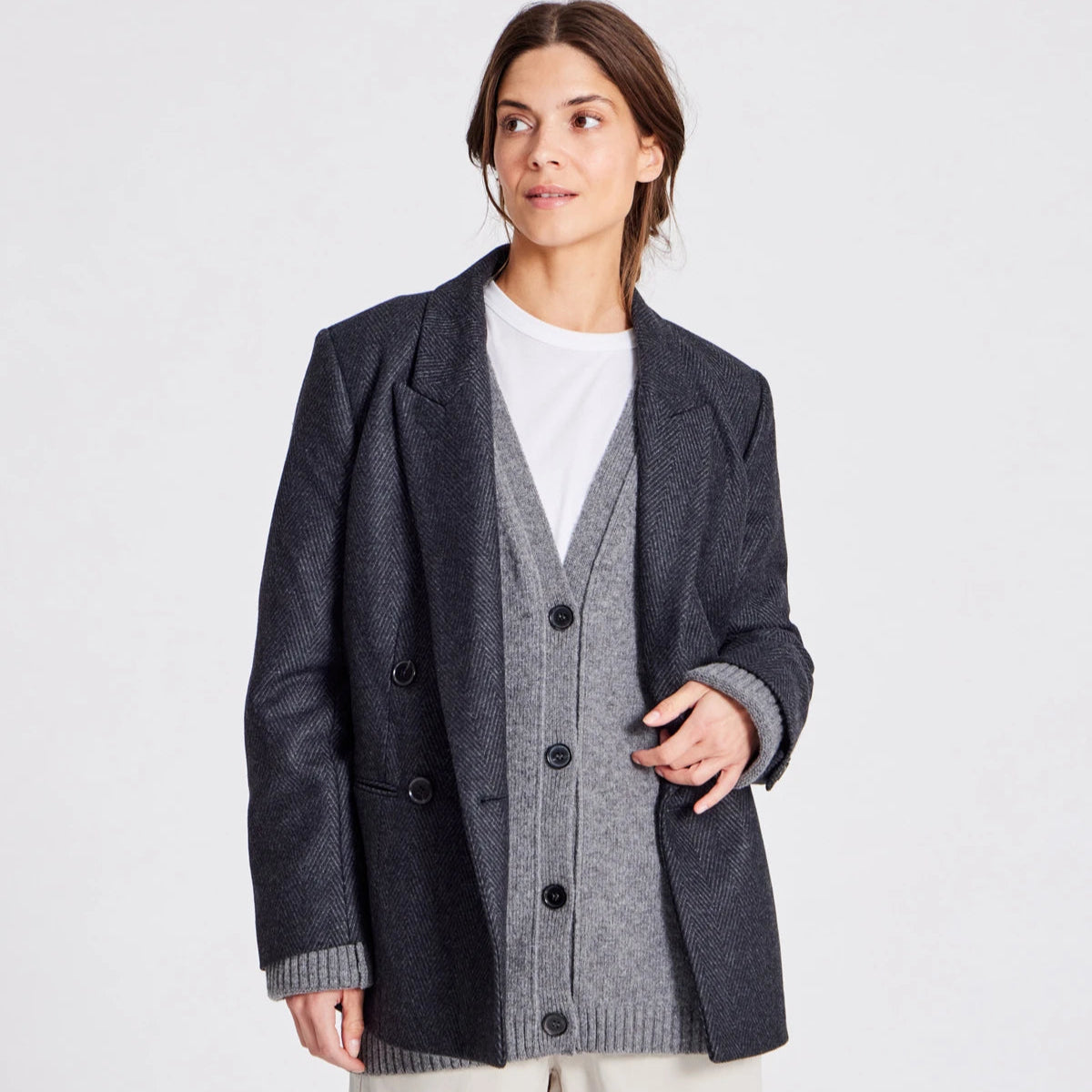 Josephine Jakke - Dark Grey Melange