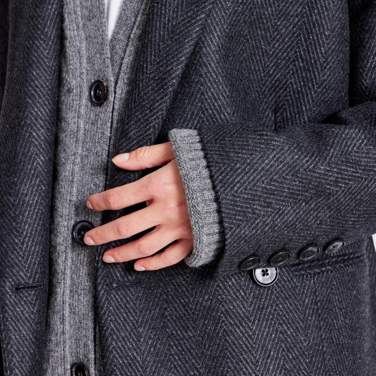 Josephine Jakke - Dark Grey Melange