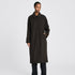 Lang mørkebrun Tove Coat i oversize pasform