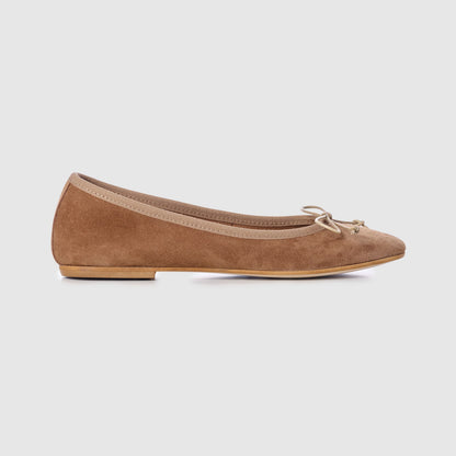 Ballerina - Nubuck Cognac
