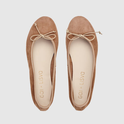 Ballerina - Nubuck Cognac