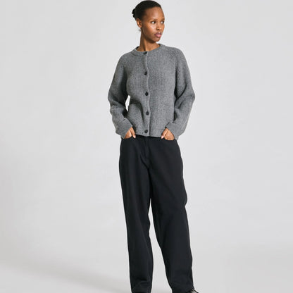 GAI+LISVA cardigan med ribstrik og knapper