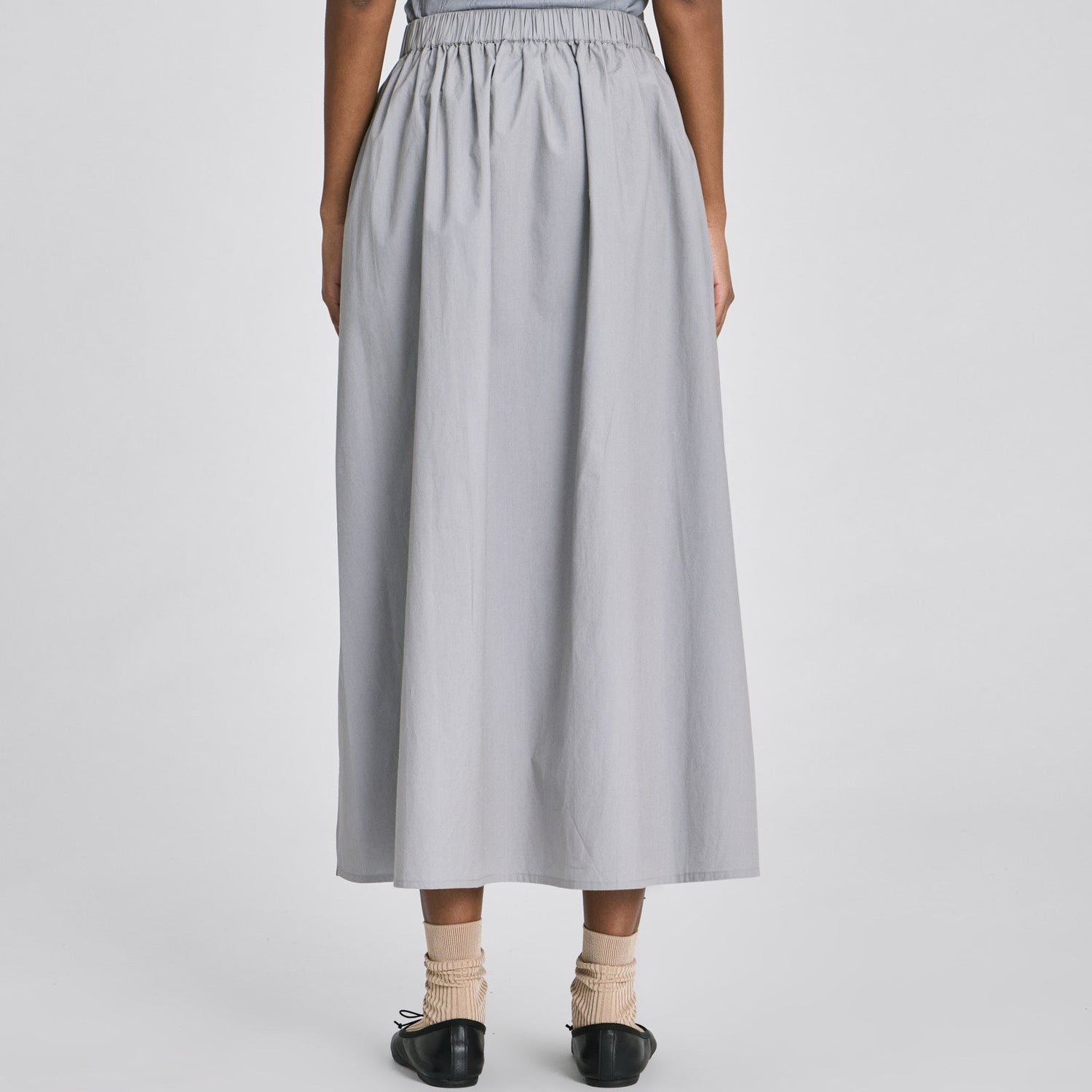 Detaljebillede af Alice Skirt i 100% økologisk bomuldspoplin.