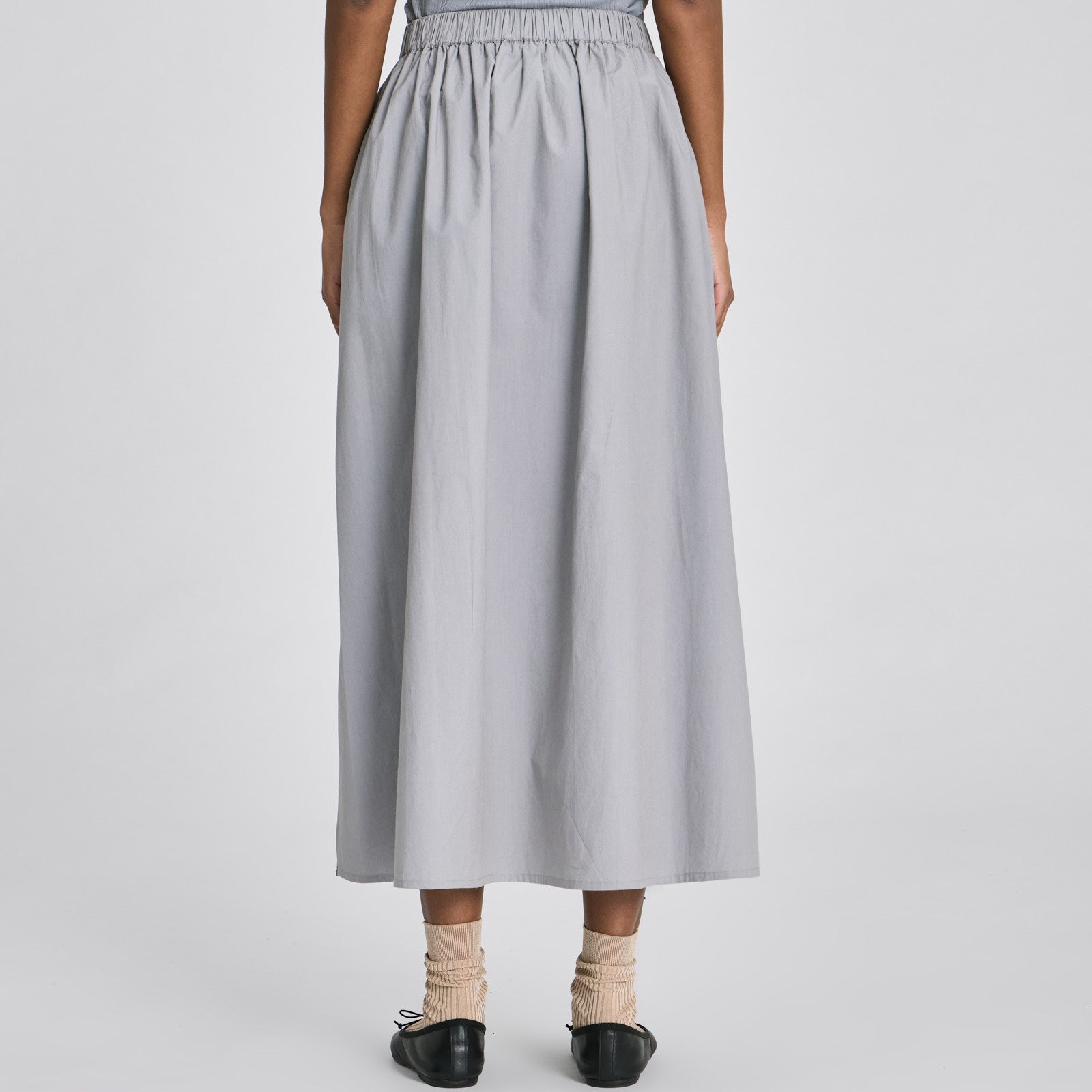 Detaljebillede af Alice Skirt i 100% økologisk bomuldspoplin.