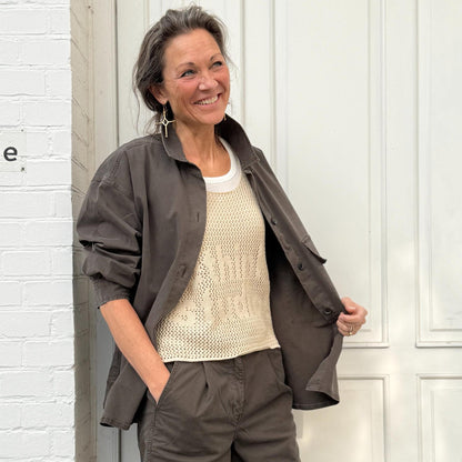 Strikket tanktop fra Rethinkit Studios i creme nuance
