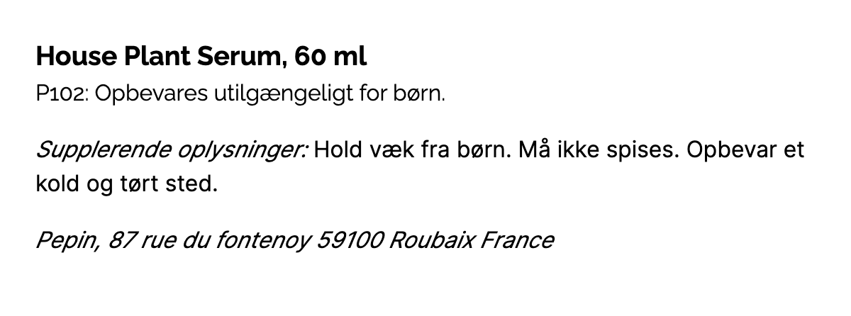 Houseplant Serum, Naturlig Plantegødning Til Stueplanter - Stueplanteserum