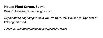 Houseplant Serum, Naturlig Plantegødning Til Stueplanter - Stueplanteserum
