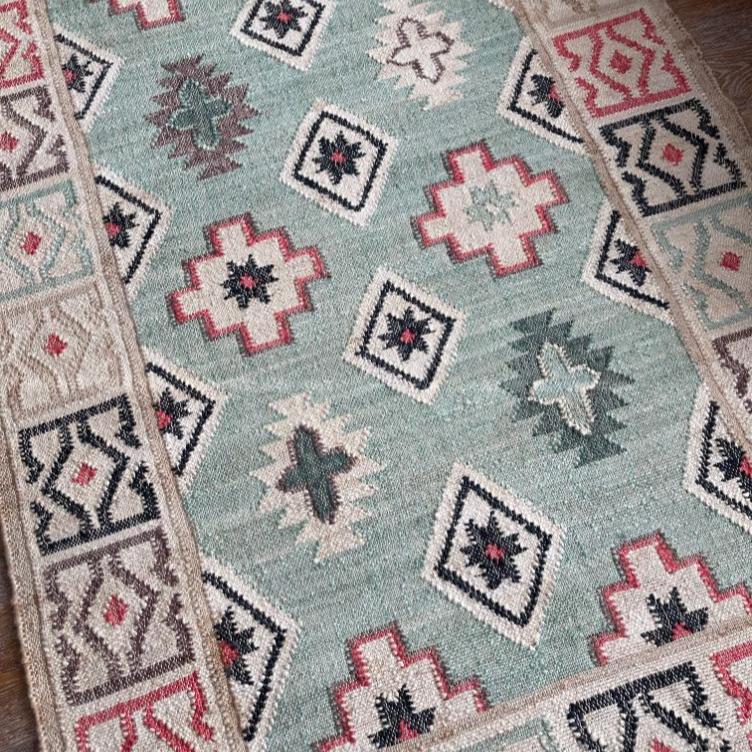 Jou Kelim Gulvtæppe - Jute/Bomuld - Modern