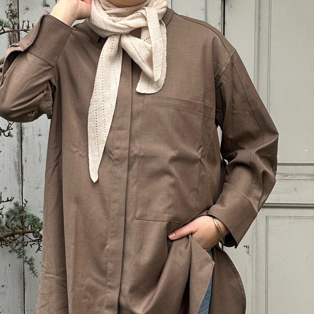 Doha Tørklæde - Cashmere - Sandstone