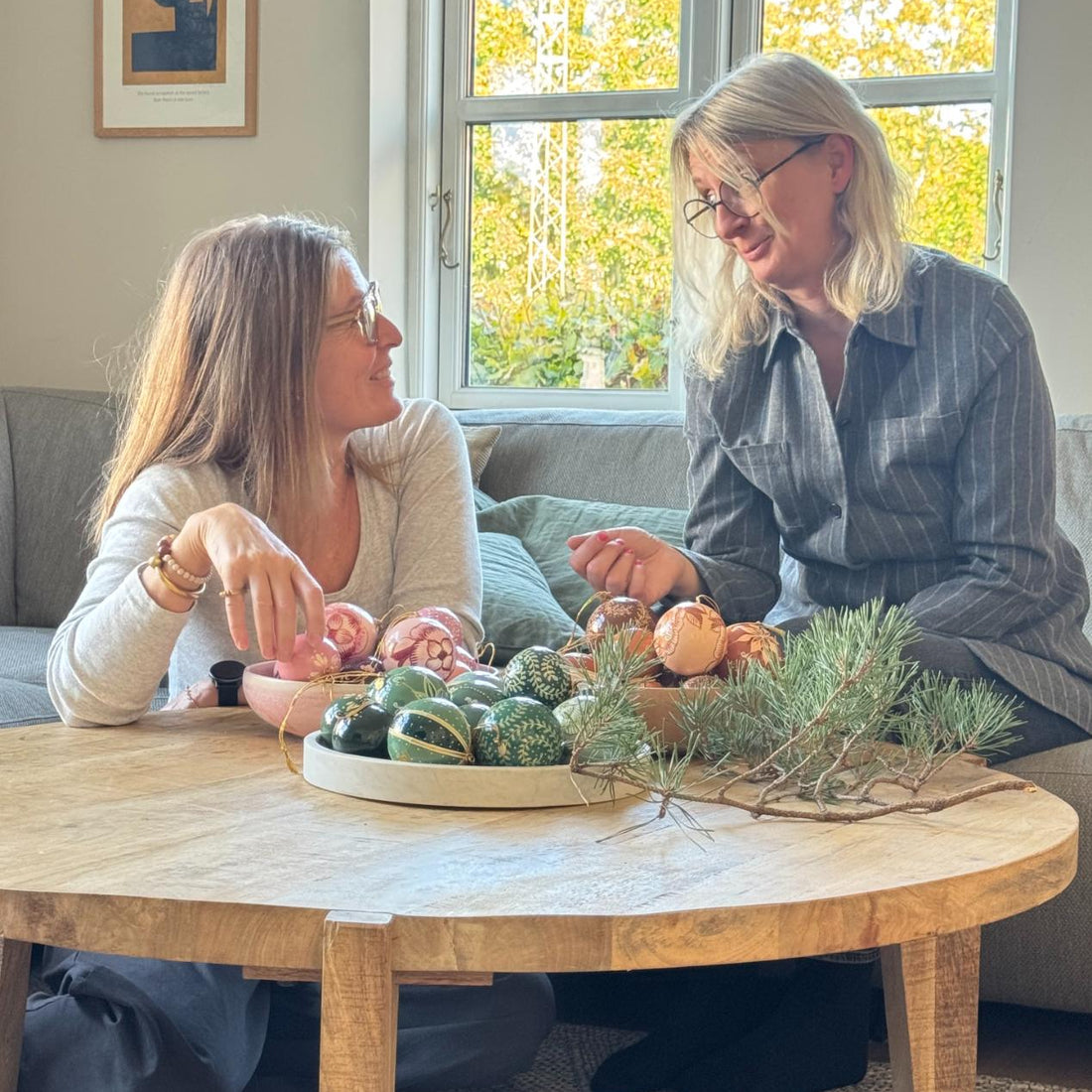 Trine Nørgaard og Ella Skov har designet Balsalens julekugler