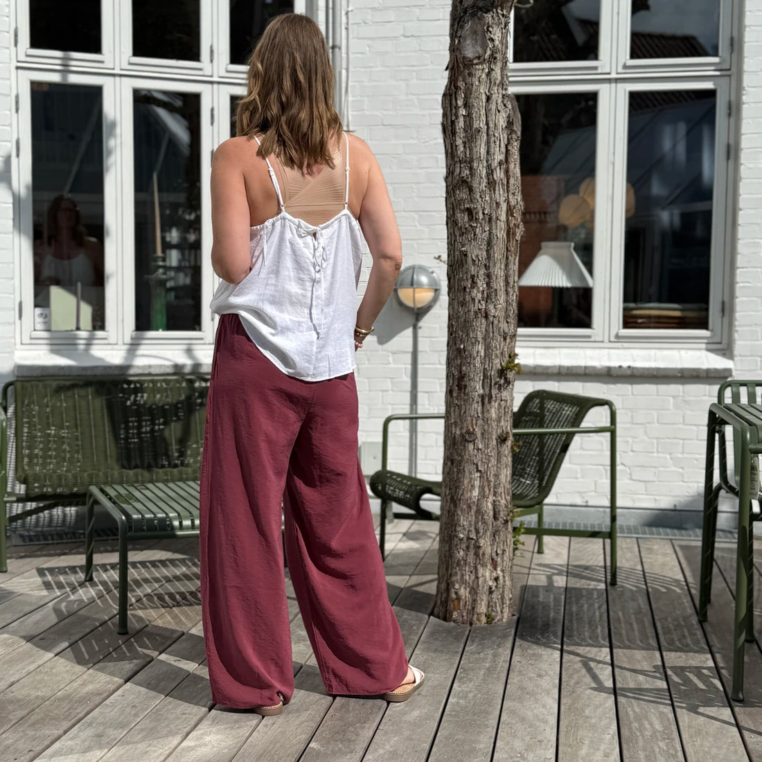 Cayenne Bukser - Viskose - Rose Brown