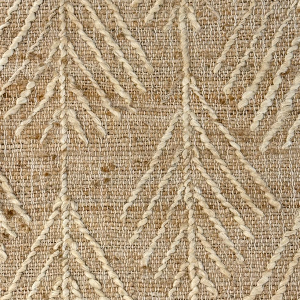 Jou Gulvtæppe - Jute/Bomuld - Fadma