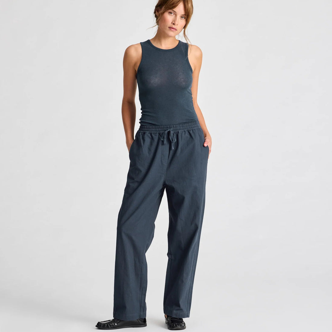 Ida Bukser - Øko Bomuld - Denim Blue