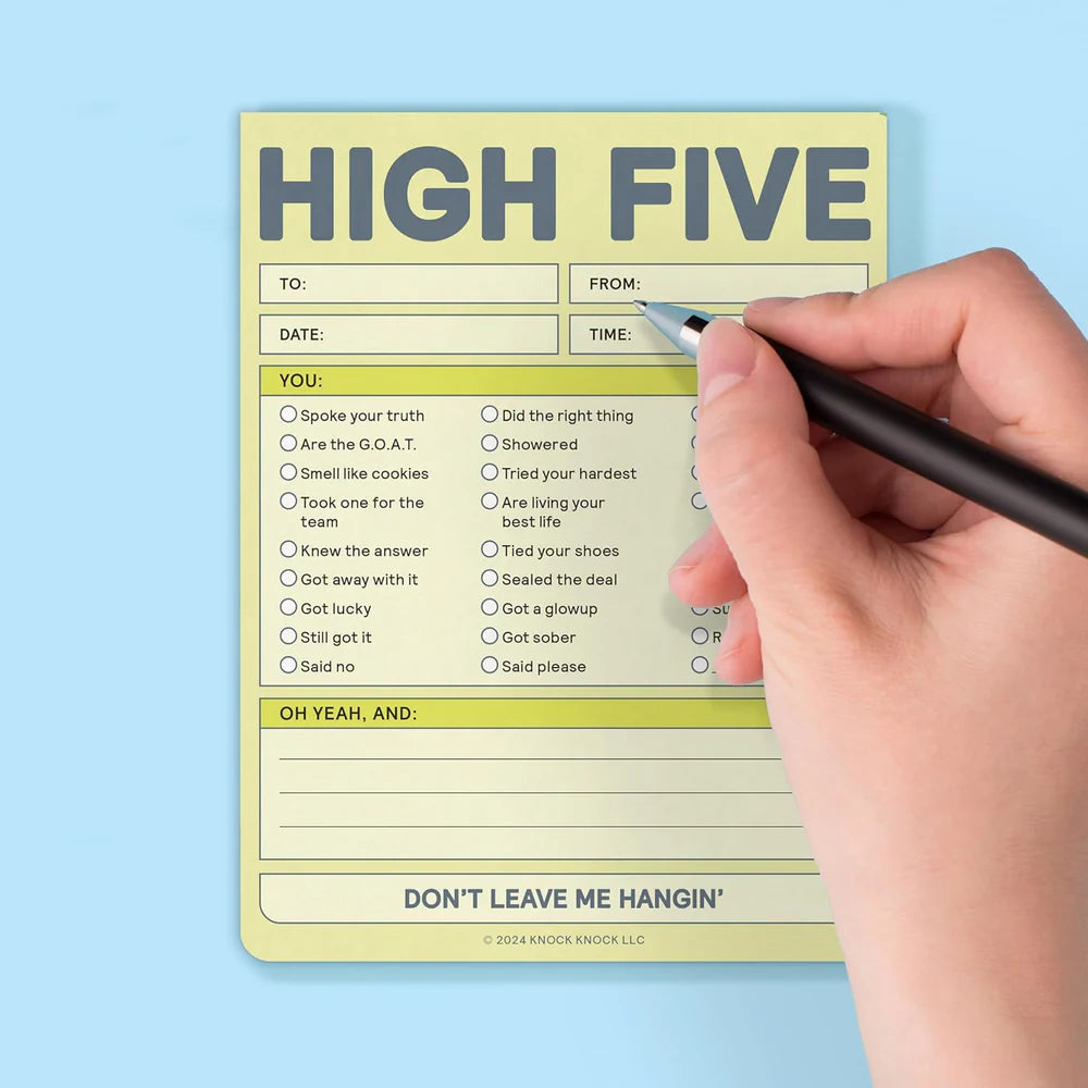 Giv en high five på papir