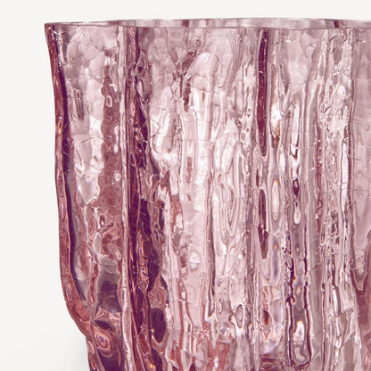 Crackle Vase - 121 mm - Pink