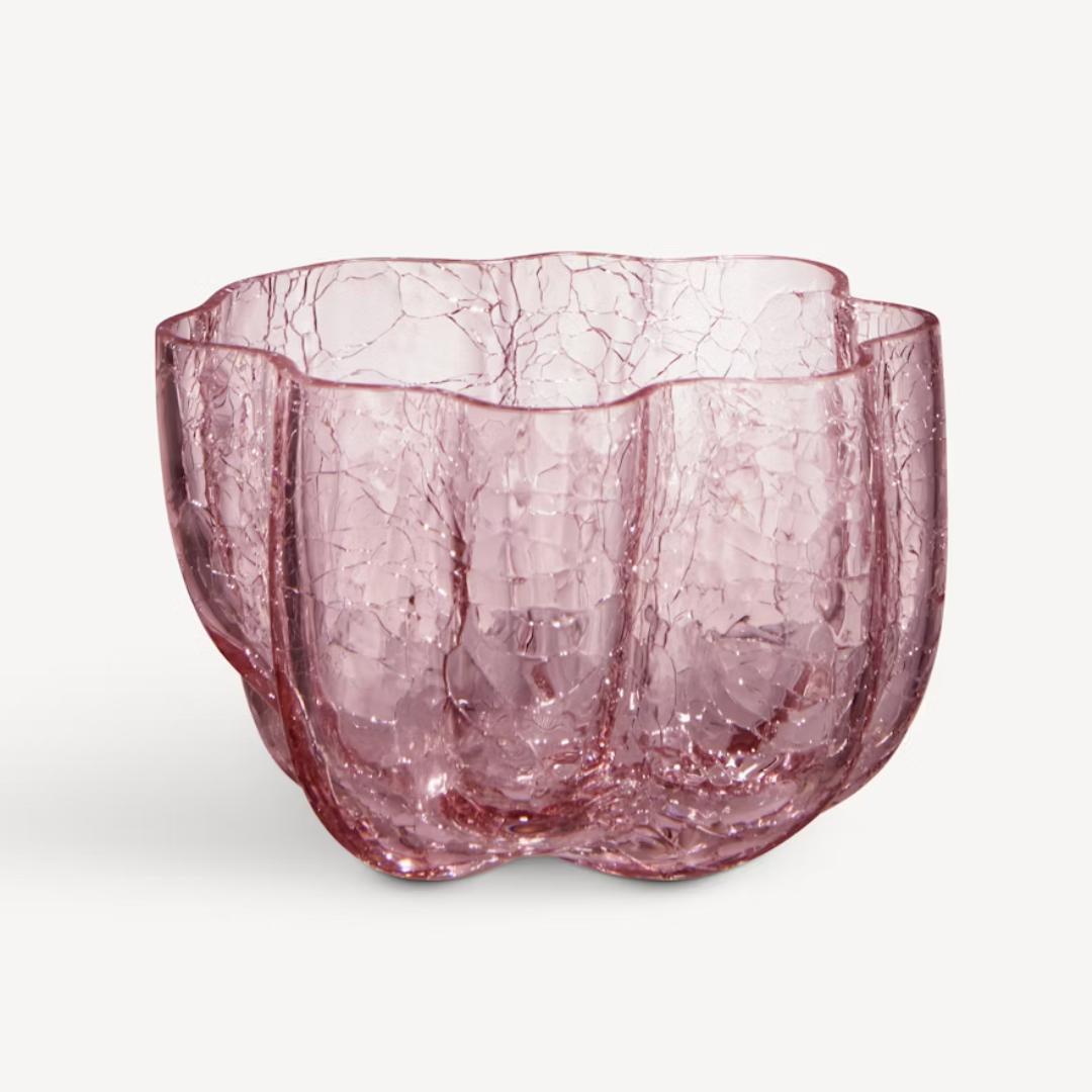 Crackle Lysestage - 57 mm - Pink