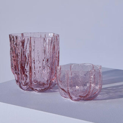 Crackle Vase - 121 mm - Pink