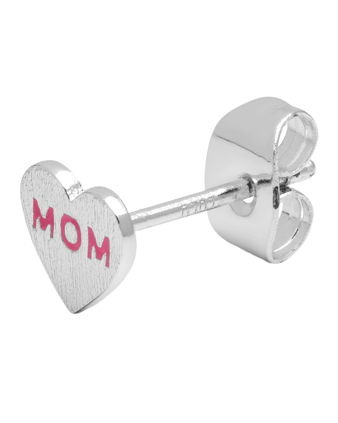 Heart Mom Ørering - Sølv