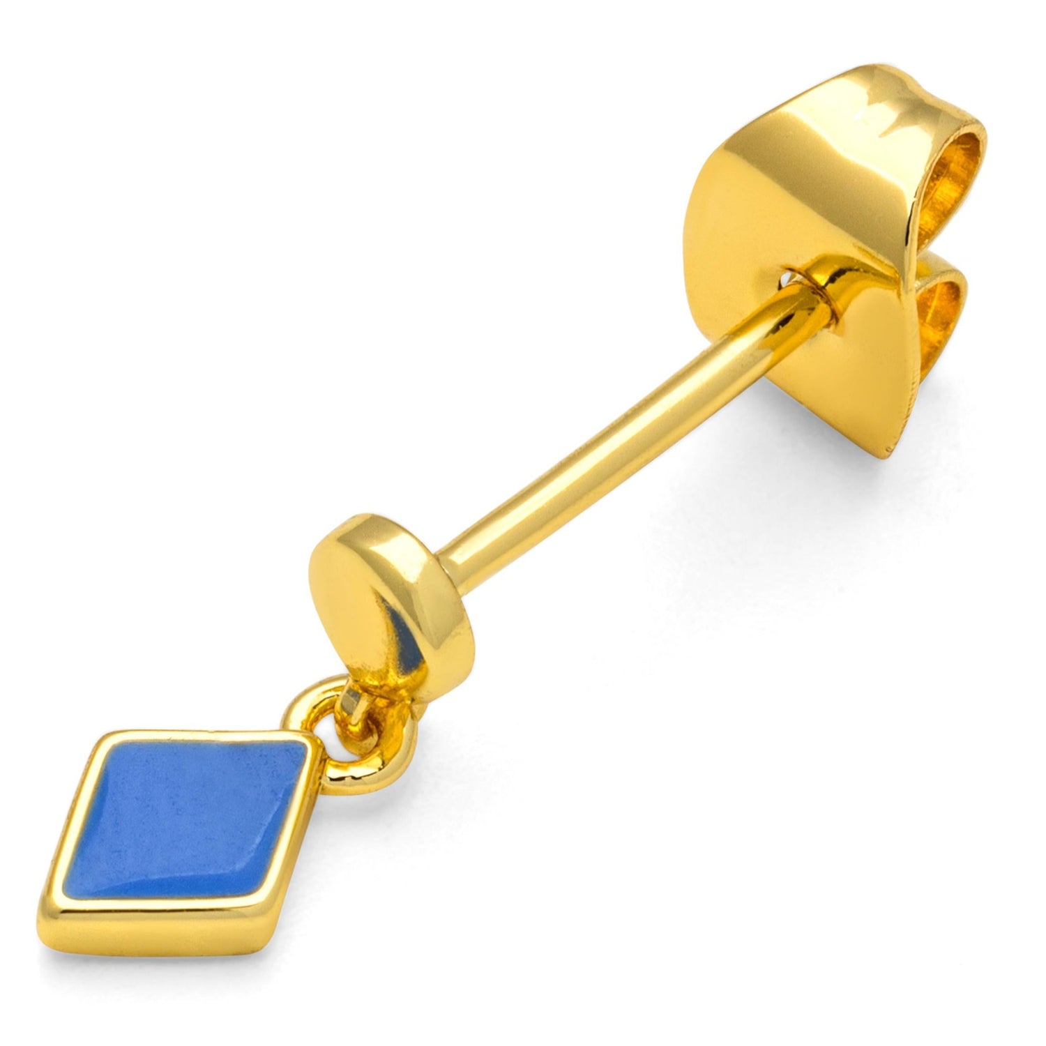 Confetti Blue Ørering - Guld